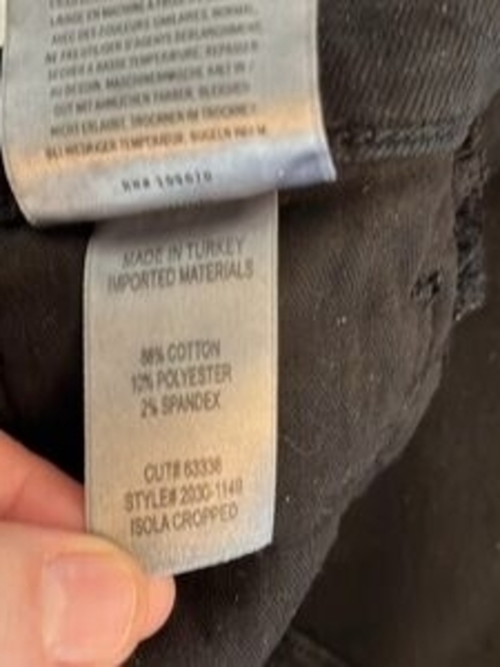 Citizens Of Humanity Black Denim Jeans with Leather Patch - Picture 9 of 11